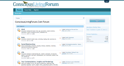 Desktop Screenshot of consciouslivingforum.com