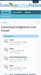 Mobile Screenshot of consciouslivingforum.com